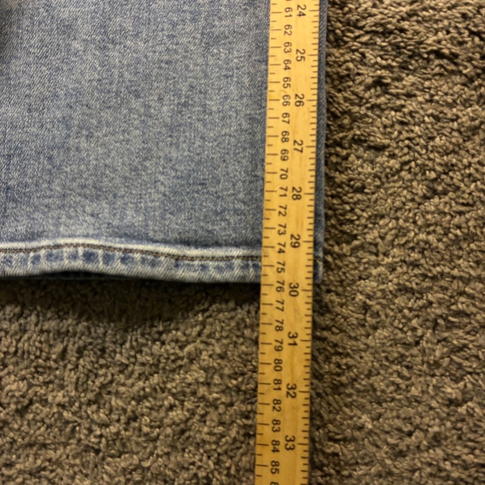 Kancan High Rise Wide Leg Flare Light Wash Trouser Jeans Size 10 - Picture 9 of 11